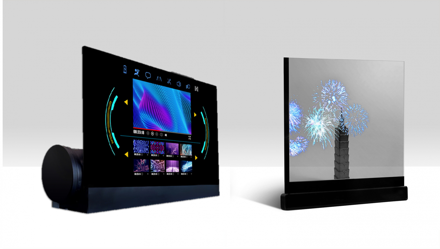 可卷式、折迭性、高透明